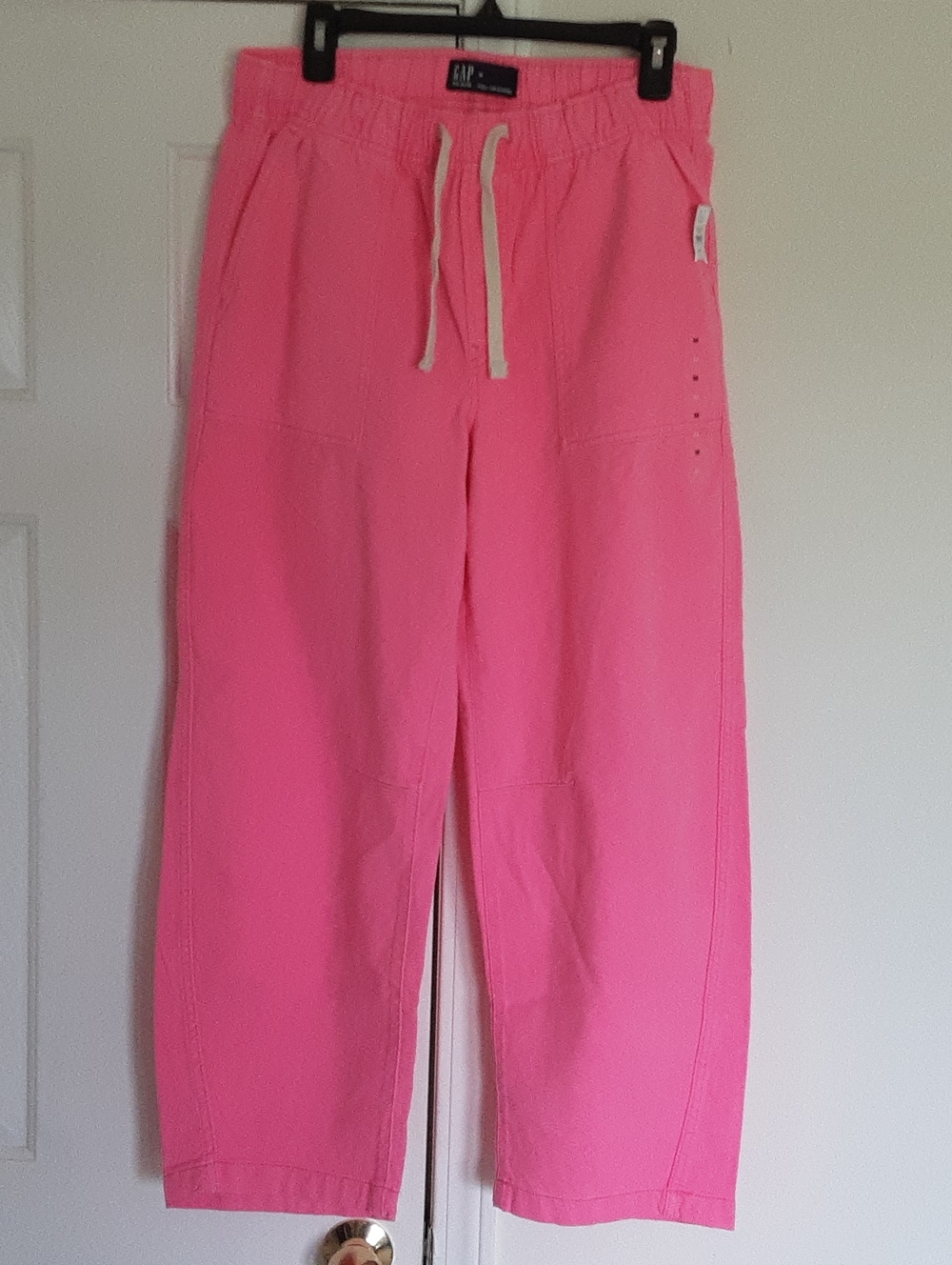 GAP Hot Pink Drawstring Relaxed  Bag Pants